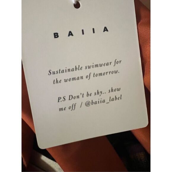NWT Baiia Australia Sustainable Reversible One Shoulder Bathing Suit Sz 18 - Picture 4 of 6